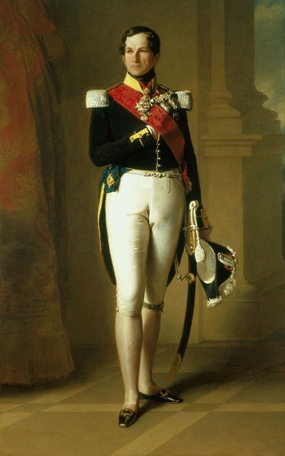 Porträt von Leopold I. von Belgien von Franz Xaver Winterhalter